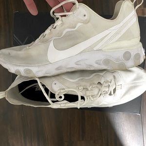 Tripple white Nike React size 14